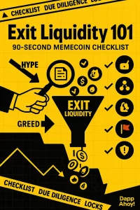 Exit liquidity 101: A 90-second checklist to avoid memecoin traps