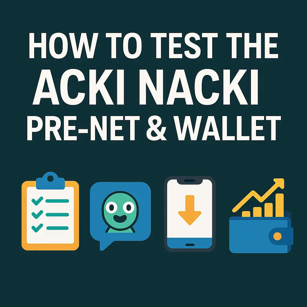 How to test the Acki Nacki Pre-net & wallet