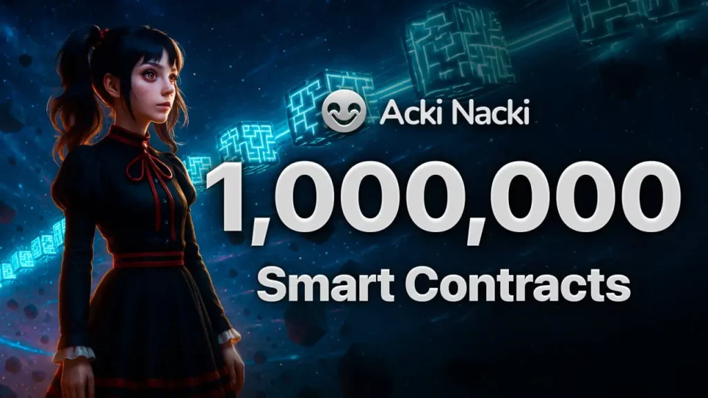 Acki Nacki surpassed a million smart contracts deployed on-chain